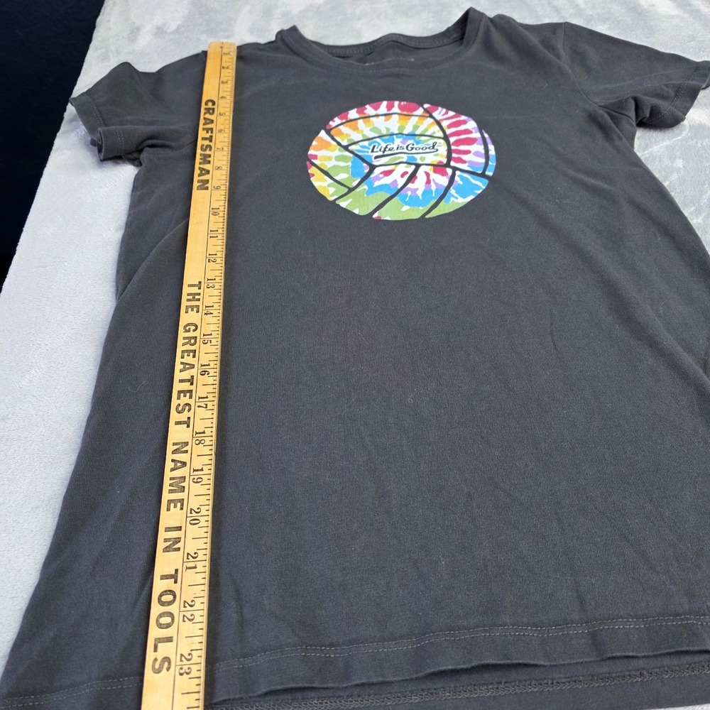 Life Is Good Short Sleeve T-Shirt Volleyball Theme, Size‎ Sm - Picture 3 of 5